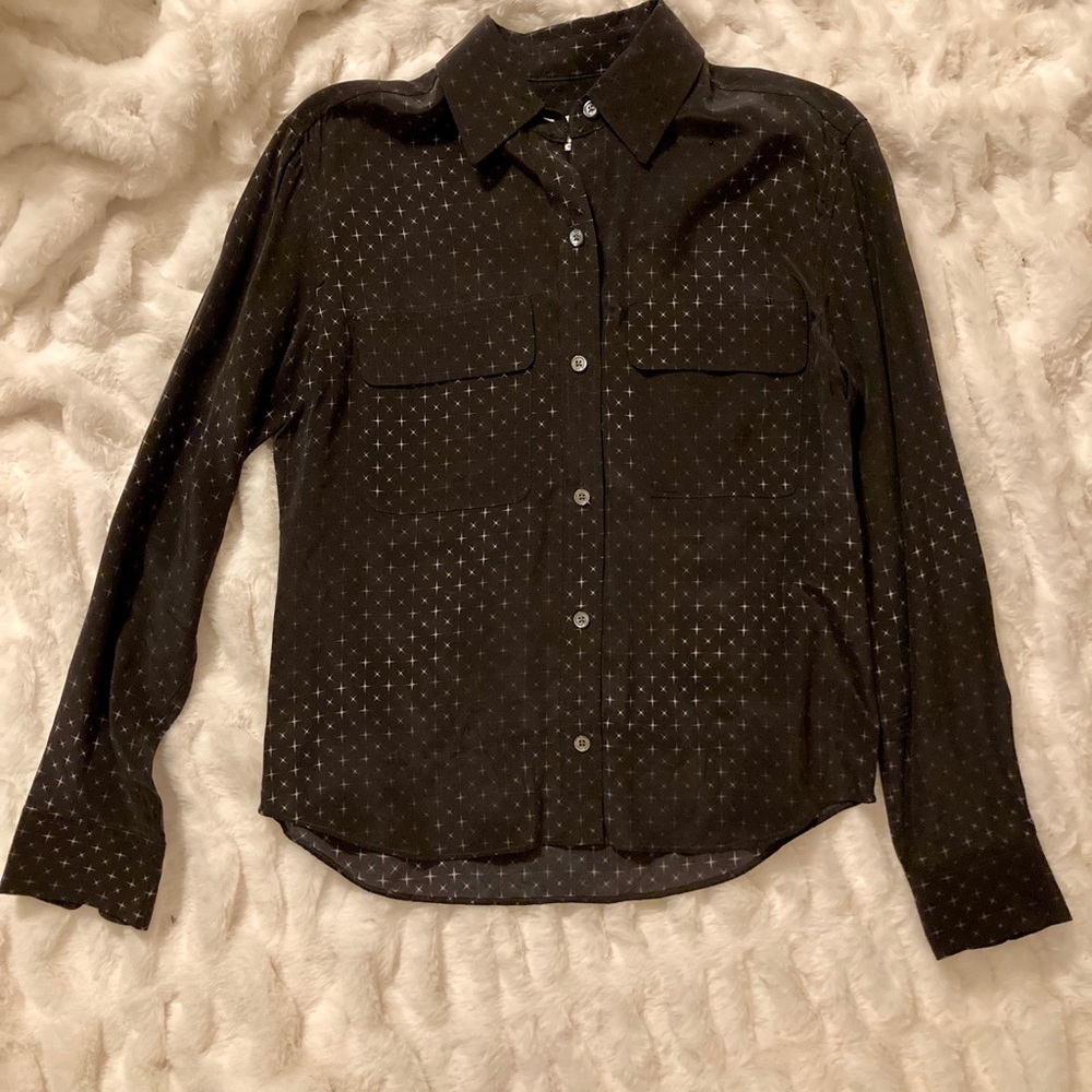 Equipment Size XXS oversized Silk Blouse